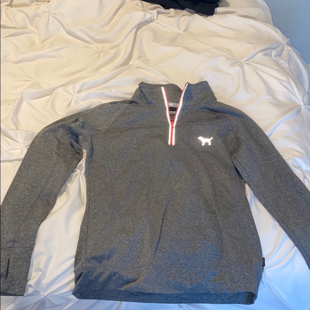 Grey Fitting Quarter Zip